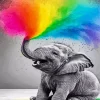 Happy Elephant Paint By Numbers