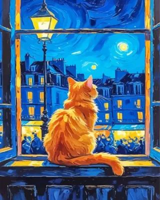 Lonely Cat Paint By Numbers