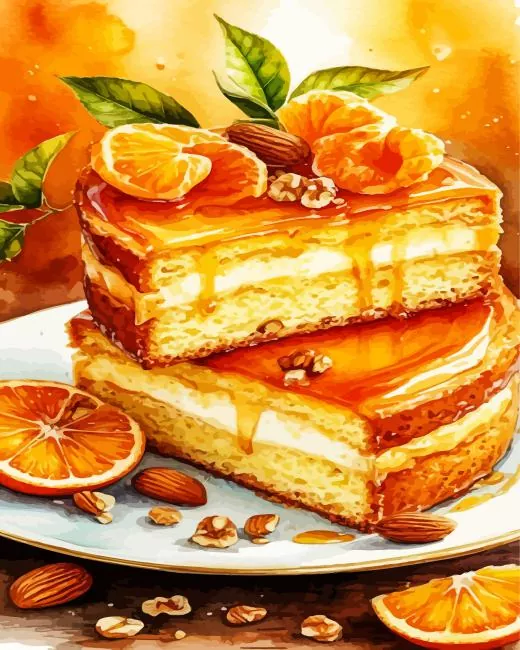 orange cake paint by number Orange Cake Paint By Numbers