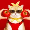 Tomato Cat Paint By Numbers