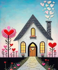 Whimsical House Paint By Numbers