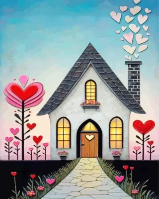 Whimsical House Paint By Numbers