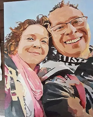 Cherished memory recreated as a one of a kind diamond painting
