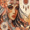 Native Lady Paint By Numbers