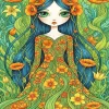 The Green Lady Paint By Numbers