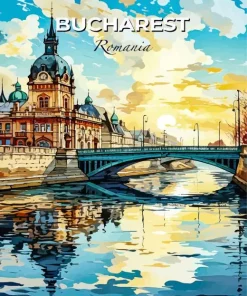 Bucharest Romania Paint By Numbers