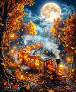Pumpkin Tree Paint By Numbers