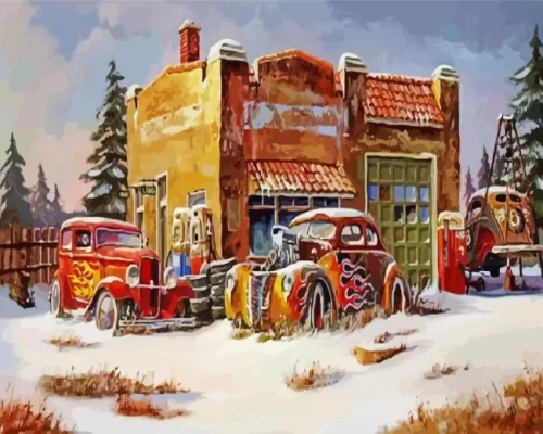 Dale Klee Frozen Flames Paint By Numbers