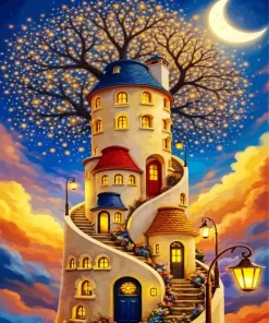 Whimsical House Paint By Numbers