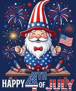 4th Of July Paint By Numbers