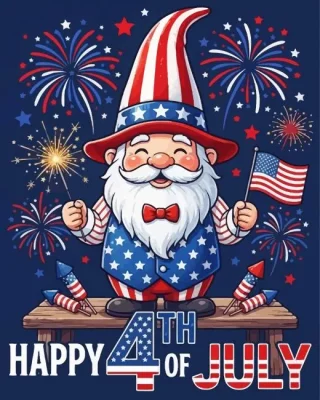4th Of July Paint By Numbers 