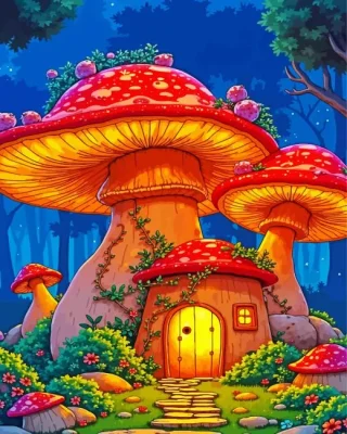Gnome House Paint By Numbers
