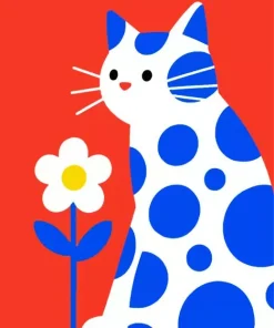 Cat And Flower Paint By Numbers