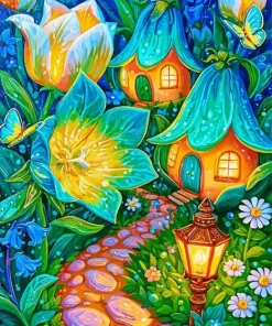 Fairy House Paint By Numbers