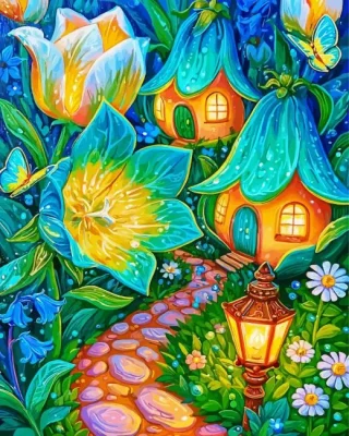 Fairy House Paint By Numbers